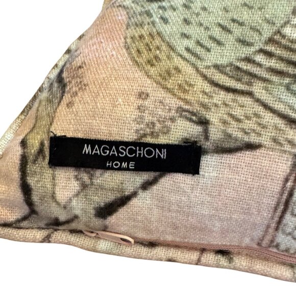 PEACOCK THROW PILLOW by MAGASCHONI HOME Brand New Floral Decor - Picture 4 of 6